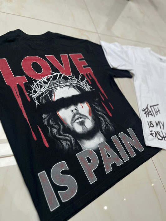 'Love is Pain T' - Black